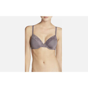 Natori Bra Hidden Glamour Contour Underwire Gunmetal Gray 736044 Size 32DDD New